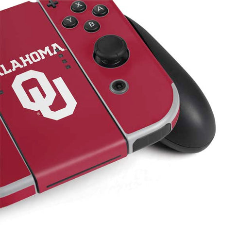 University of Oklahoma Basketball Nintendo Switch OLED (2021) Skin